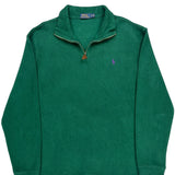 Polo By Ralph Lauren 1/4 Zip - XL Green Cotton