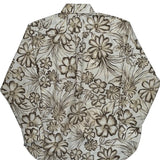 Tommy Hilfiger Floral Hawaiian Shirt - Medium Brown Cotton