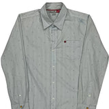Quiksilver Shirt - Medium Grey Cotton