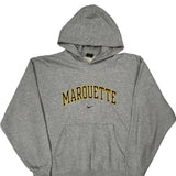 Marquette Nike College Hoodie - 2XL Gray Cotton Blend