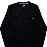 Wrangler Long Sleeve T-Shirt - Large Black Cotton