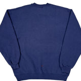 Russell Athletic Spellout Sweatshirt - Large Blue Cotton