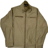 Unbranded Fleece Jacket - XL Beige Polyester