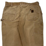 Carhartt Carpenter Trousers - 35W 34L Brown Cotton