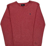 Polo By Ralph Lauren Sweater - Medium Red Cotton