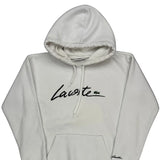 Lacoste Hoodie - Medium White Cotton