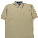 Tommy Hilfiger Polo Shirt - XL Beige Cotton
