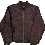 Age 12-14 Ma-1 Southpole Bomber Jacket - Medium Brown Polyester