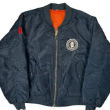 Ma-1 Canada Goons Hood Program Bomber Jacket - Medium Navy Nylon