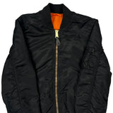 Ma-1 Alpha Industries Bomber Jacket - Medium Black Nylon