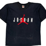 Jordan Nike Graphic T-Shirt - Medium Black Cotton