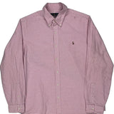 Ralph Lauren Checked Shirt - XL Pink Cotton