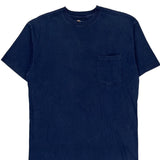 Dickies T-Shirt - Large Blue Cotton