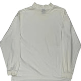 Nike Long Sleeve T-Shirt - Large White Cotton