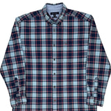 Tommy Hilfiger Checked Shirt - XL Blue Cotton