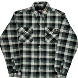 Dickies Checked Overshirt - Medium Black & White Polyester