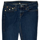 True Religion Boot Cut Jeans - 32W UK 10 Dark Wash Cotton