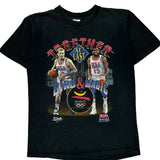 Barcelona 1992 Olympics Bird & Magic Salem Single Stitch T-Shirt - Medium Black Cotton