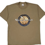 Single Stitch Riverdance Anvil T-Shirt - XL Brown Cotton