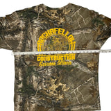 Construction Unbranded Camo T-Shirt - Large Yellow Cotton