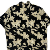 Natural Issue Floral Hawaiian Shirt - XL Black Viscose