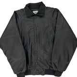 Excavating Unbranded Graphic Bomber Jacket - Large Black Polyester