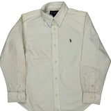 Age 6 Ralph Lauren Shirt - Small Cream Cotton