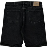 Wrangler Denim Shorts - 38W 10L Black Cotton