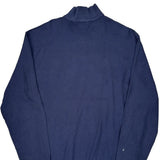 Vintage Polo By Ralph Lauren 1/4 Zip - Large Navy Cotton