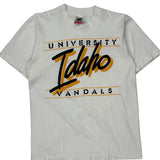 University Of Idaho Vandals Fruit Of The Loom College T-Shirt - Small White Cotton