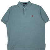 Polo By Ralph Lauren Polo Shirt - 2XL Blue Cotton