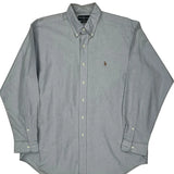 Blake Ralph Lauren Shirt - Large Gray Cotton