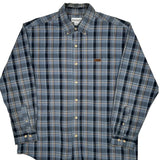 Carhartt Checked Shirt - Large Blue Cotton