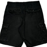 Lee Cargo Shorts - 32W 10L Black Cotton