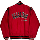 Excalibur Fast Pitch Delong Varsity Jacket - Large Red Polyester