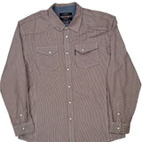 Ecko Unltd Striped Shirt - 2XL Brown Cotton