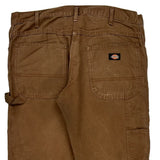 Dickies Carpenter Trousers - 36W 30L Brown Cotton