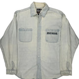 Harley Davidson Denim Shirt - Large Light Wash Cotton