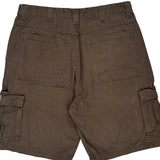 Wrangler Cargo Shorts - 35W 10L Brown Cotton