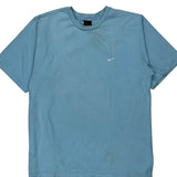 Nike T-Shirt - Large Blue Cotton