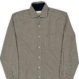 Lacoste Checked Shirt - Medium Brown Cotton