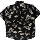 Wrangler Hawaiian Shirt - Large Black Viscose