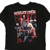Motley Crue Band T-Shirt - XL Black Cotton