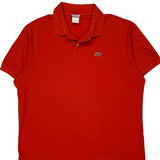 Lacoste Polo Shirt - 2XL Red Cotton