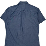 Tommy Hilfiger Short Sleeve Shirt - Large Blue Cotton