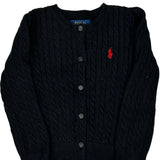 Age 1.5 Polo By Ralph Lauren Cardigan - 2XS Black Cotton