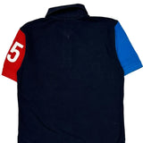 Age 12-14 Tommy Hilfiger Graphic Polo Shirt - Medium Blue Cotton