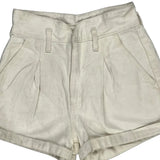 Levis Denim Shorts - 26W UK 6 Cream Cotton