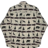 Rugged Outdoorwear Woolrich Patterned Shirt - Large Beige Cotton