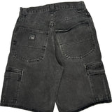 Lee Cargo Shorts - 30W 11L Grey Cotton